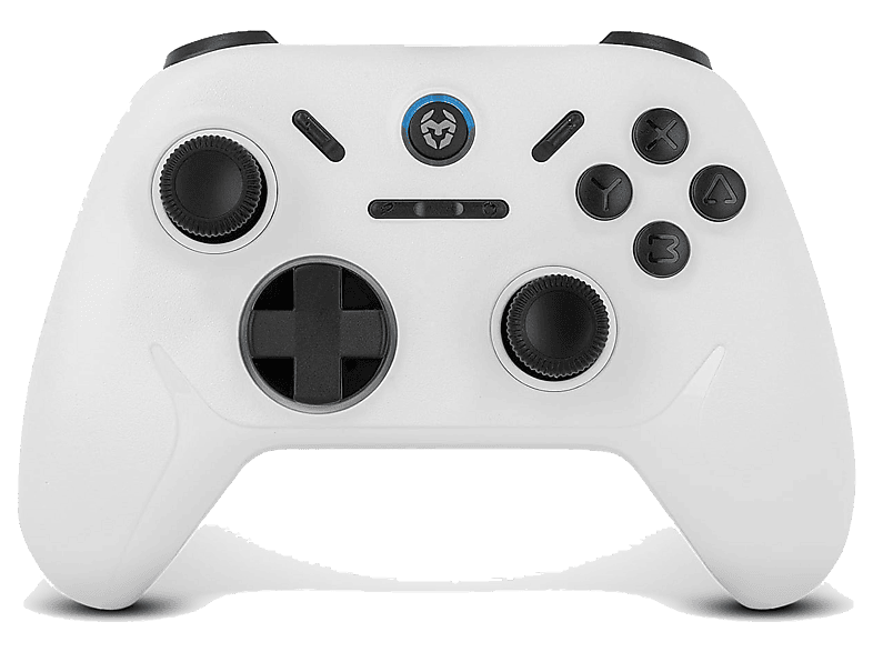 Mando Nintendo Switch - Krom Kadoer, Para 1 y 2, PC, iOS Android, Inalámbrico, Blanco
