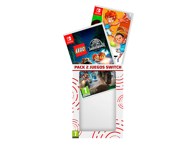 Nintendo Switch Pack 2 juegos: LEGO Jurassic World + Super Sports Blast