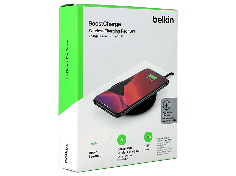 Cargador Inalámbrico Rápido Qi De 15W Con Cable Incluido – Base Antideslizante, Protección Contra Sobrecalentamiento, Compatible Con La Mayoria De Smartphones Y Fundas Finas