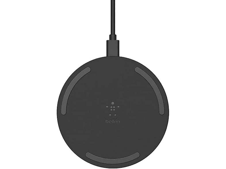 REACONDICIONADO Seminuevo Muy bueno Cargador móvil inalámbrico - Belkin Wireless Charging Pad, Para móviles compatibles con carga Qi, Carga rápida