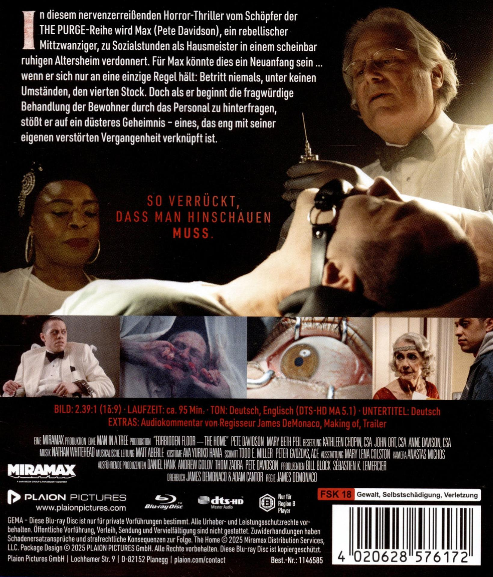 Filmposter mit Schauspielern, Text und Logos. Dunkles Thema mit einem Auge im Zentrum.