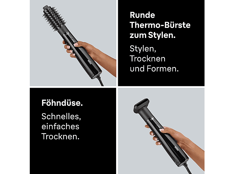 Braun AS2.2 Warmluftbürste Schwarz, 700 Watt — Foto 4 von 5