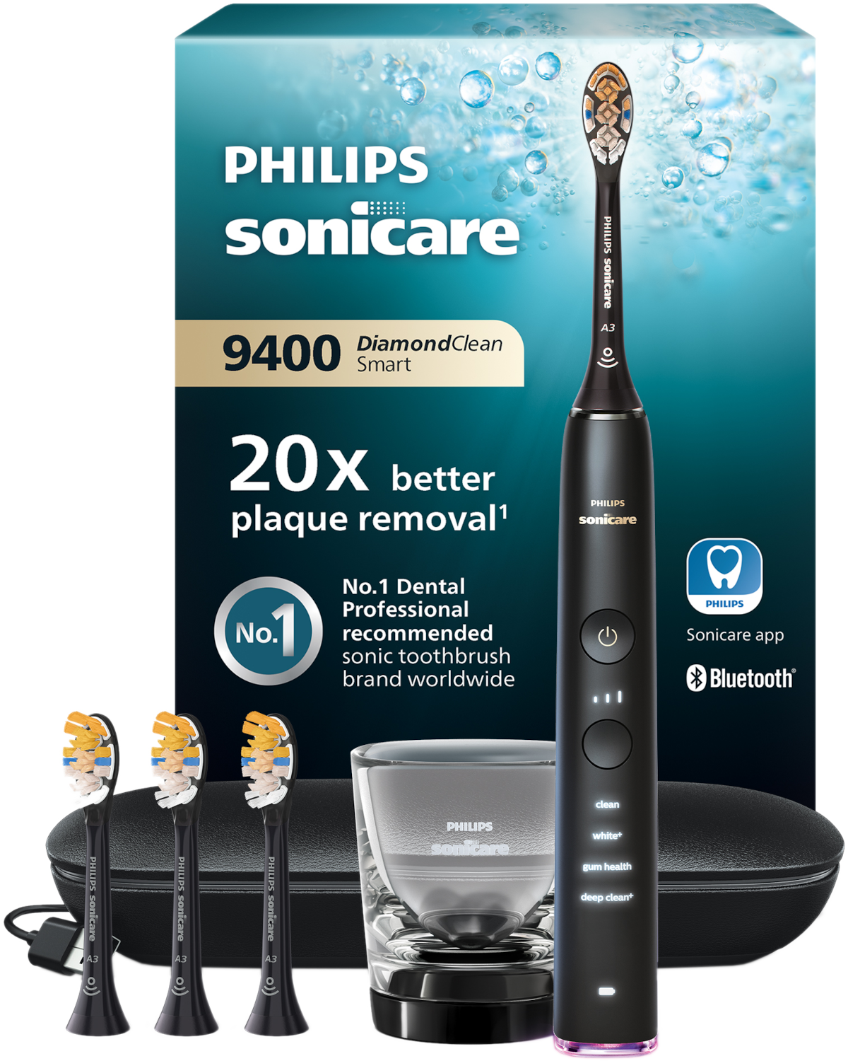 Philips Sonicare Diamondclean Smart 9400 Hx9918/89 Elektrische Tandenborstel Zwart
