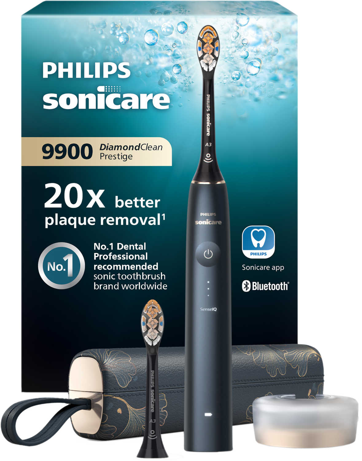 Philips Sonicare Prestige 9900 Met Senseiq Hx9992/42 Elektrische Tandenborstel Blauw