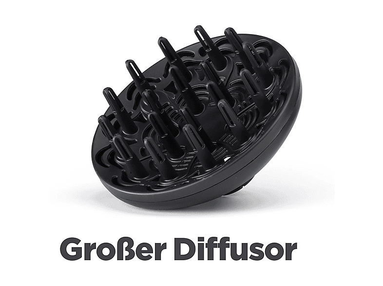 BABYLISS D563DE Power Dry 2100 Haartrockner Schwarz (2100 Watt)