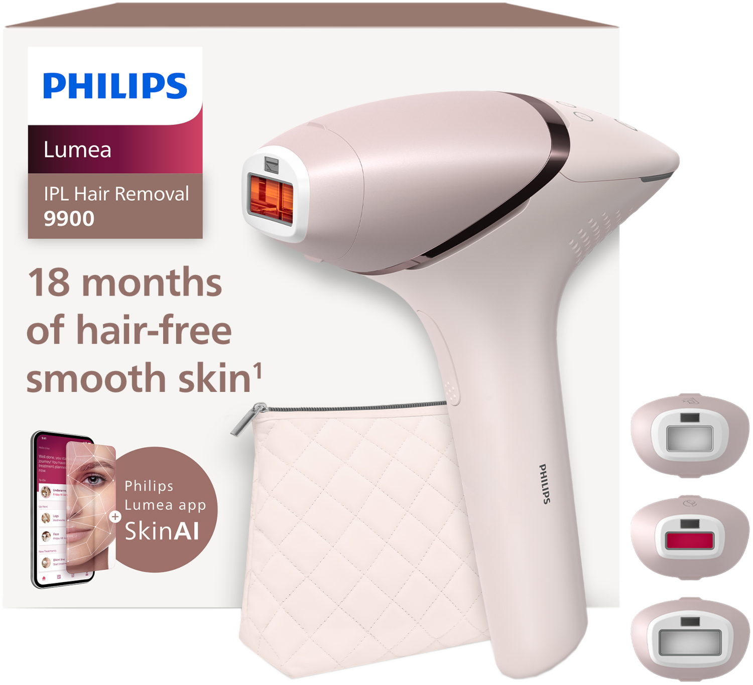 Philips Lumea Prestige 9900 Series Bri953/02 Ipl-apparaat Roze