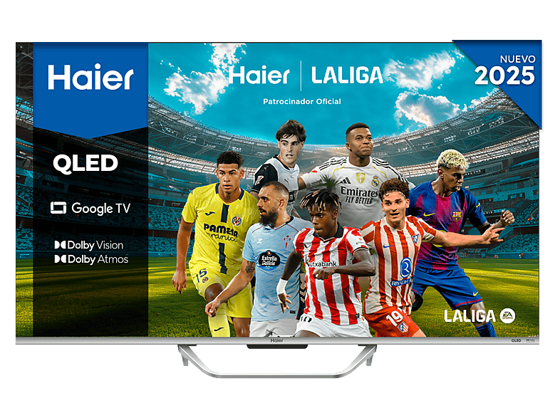 REACONDICIONADO Seminuevo Muy bueno TV QLED 65" - Haier Q80F Series H65Q80FUX, Smart/Google TV, HDR 4K, Direct LED, Gaming 120Hz DLG Accelerator