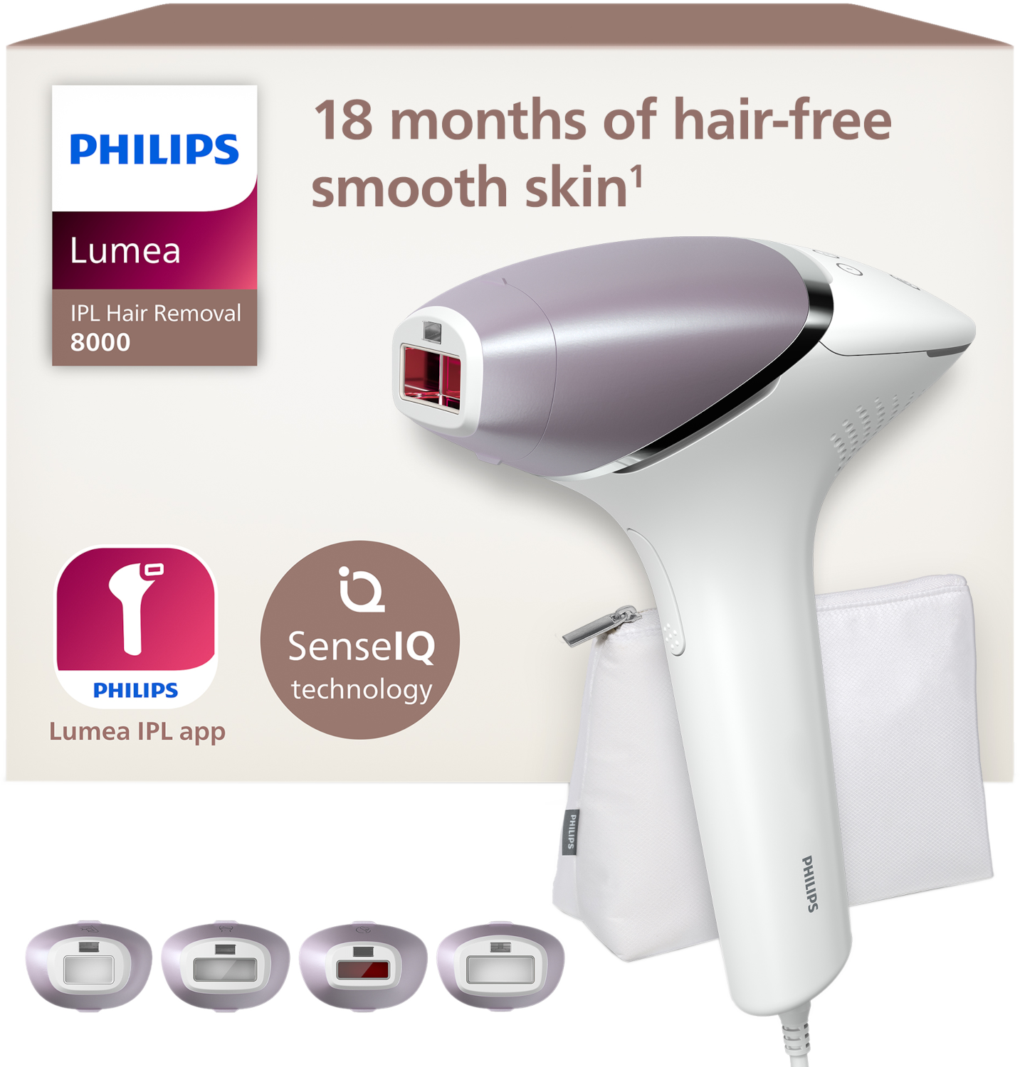 Philips Lumea IPL 8000 Series IPL-ontharingsapparaat BRI947/00