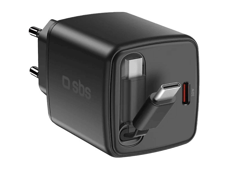 Ładowarka sieciowa SBS GAN 30W Czarny