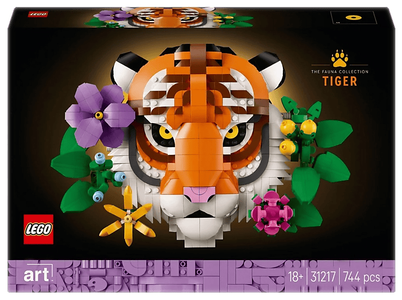 LEGO Art 31217 Kolekcja zwierząt — tygrys