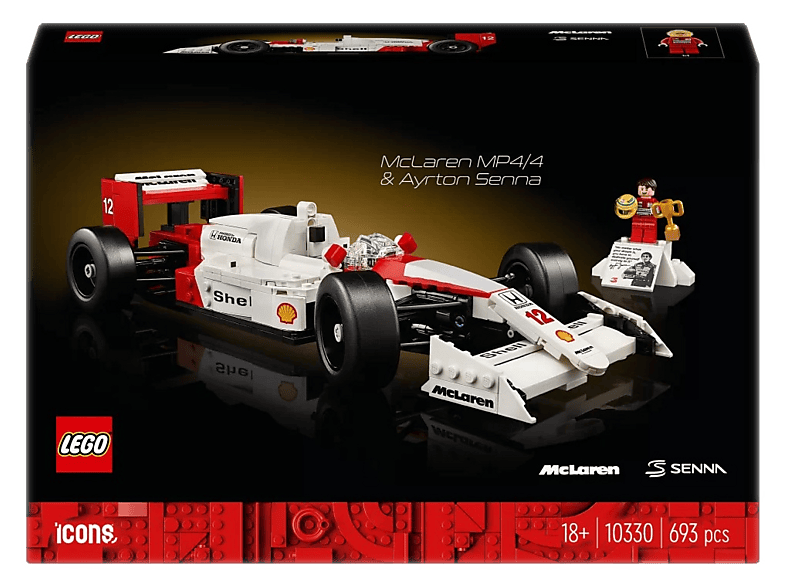 Klocki LEGO Icons McLaren MP4/4 i Ayrton Senna 10330