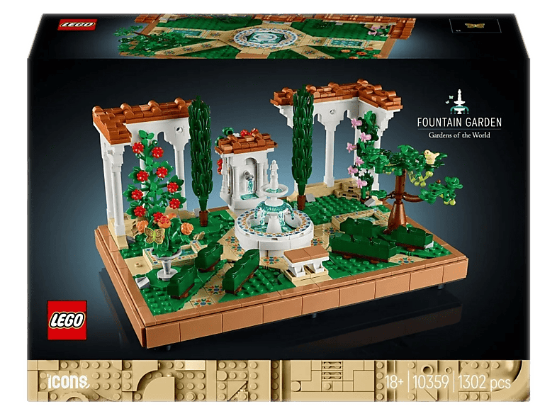 Klocki LEGO Icons Fontanna w ogrodzie 10359
