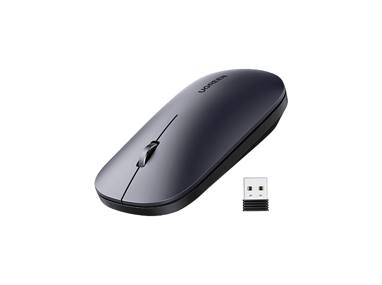 UGREEN 2.4 Ghz Sessiz Tuşlu Kablosuz Optik Mouse Siyah, 90372