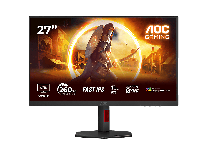 AOC Q27G4ZR 27 Zoll  QHD  Gaming Monitor  0,3 ms Reaktionszeit 240 Hz 
