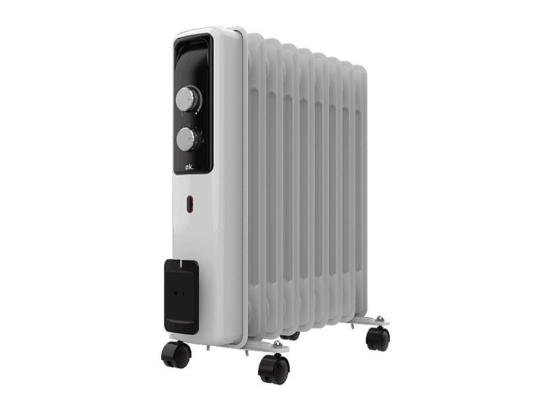 REACONDICIONADO Seminuevo Bueno Radiador de aceite - ok. 912024, 2000W, 3 niveles potencia, 9 elementos, Hasta 20m2, Asa, Ruedas
