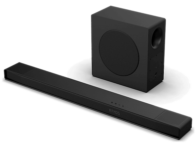 Soundbar HISENSE AX3120Q Czarny 3.1.2-kanałowy, Bezprzewodowy Subwoofer, HDMI eARC, BT, Dolby Atmos, DTS:X, Tryb AI EQ
