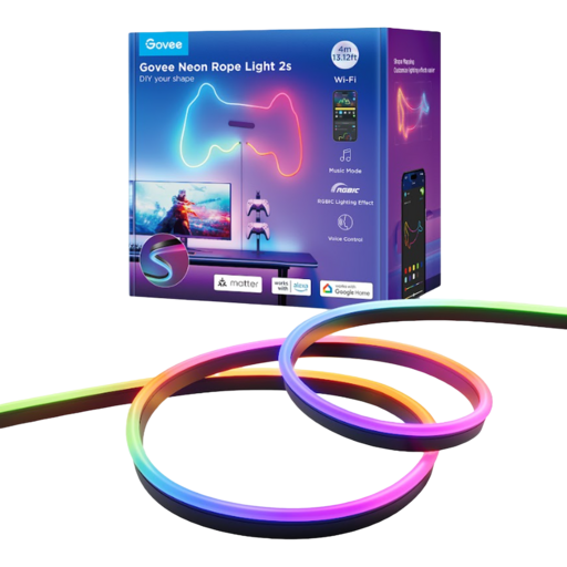 Govee Neon Rope Light 2 4m Noir