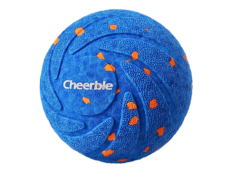 CHEERBLE Wicked Ball Air Hunde-Spielzeug Blau
