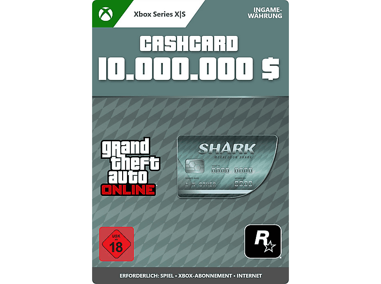 GTA Online: Megalodon Shark Cash Card (Xbox Series X|S) - [Xbox Series X|S]