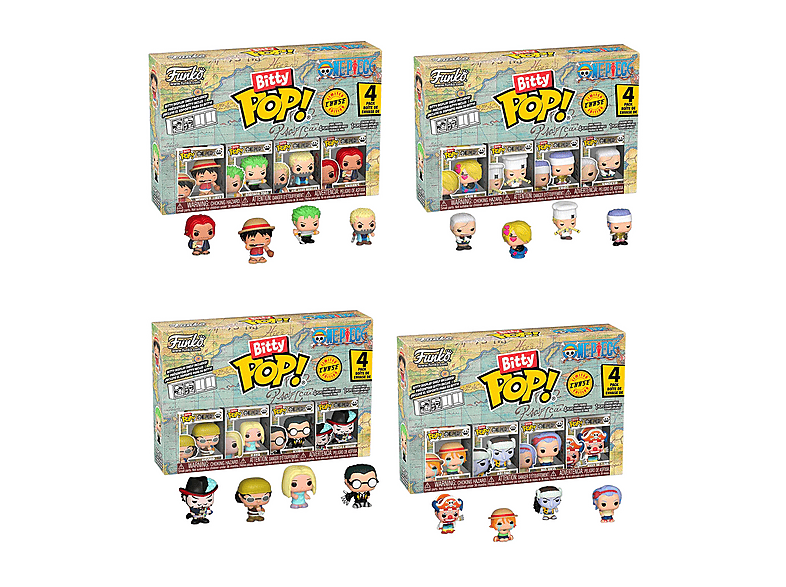 ACTION FIGURE FUNKO ASS BITTYPOP 4pk OnePiece