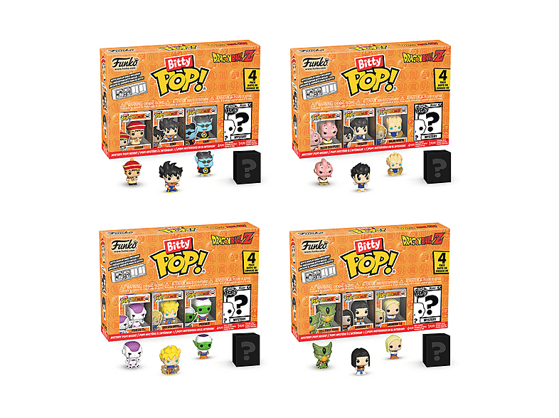 ACTION FIGURE FUNKO ASS BITTYPOP 4pk DBZ
