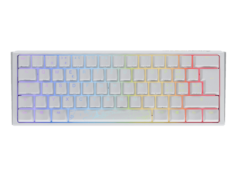 DUCKY Ducky ONE 3 Mini Classic (CH), Gaming-Tastatur, Mechanisch, Cherry MX Red, Kabelgebunden, Pure White