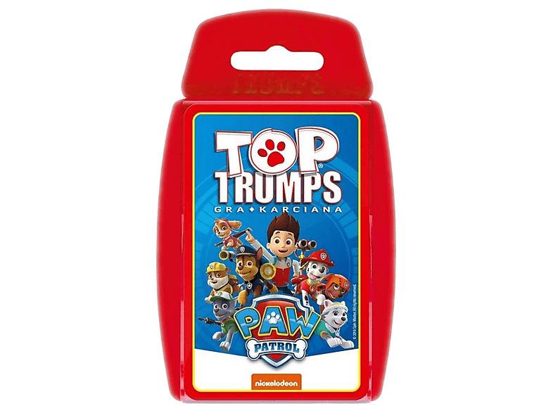 Gra karciana WINNING MOVES Top Trumps Psi Patrol Wielokolorowy
