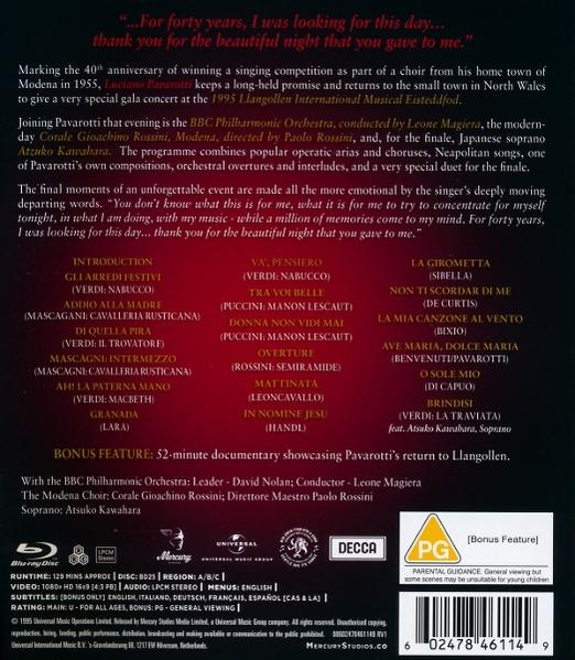 DVD-Cover mit Text über ein Konzert. Enthält Namen, Logos und eine PG-Bewertung.