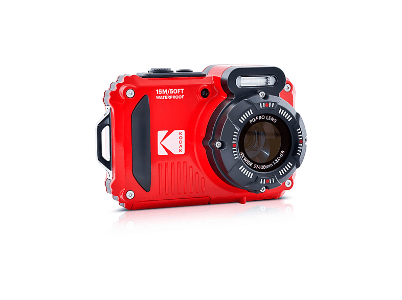 KODAK Pixpro WPZ2 4X Optik Zoom Su Altı Fotoğraf Makinesi Kırmızı