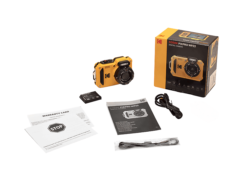 KODAK Pixpro WPZ2/4X Zoom Su Altı Fotoğraf Makinesi Sarı Fiyat