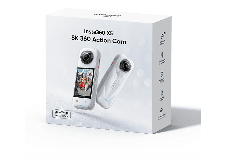 家電 insta360  x5 INSTA360 X5 360° Aksiyon Kamerası Beyaz Fiyat & Özellik | MediaMarkt