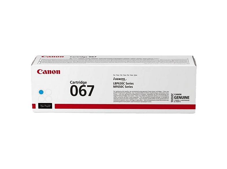 Canon 067 tonercartridge 1 stuk(s) Origineel Cyaan