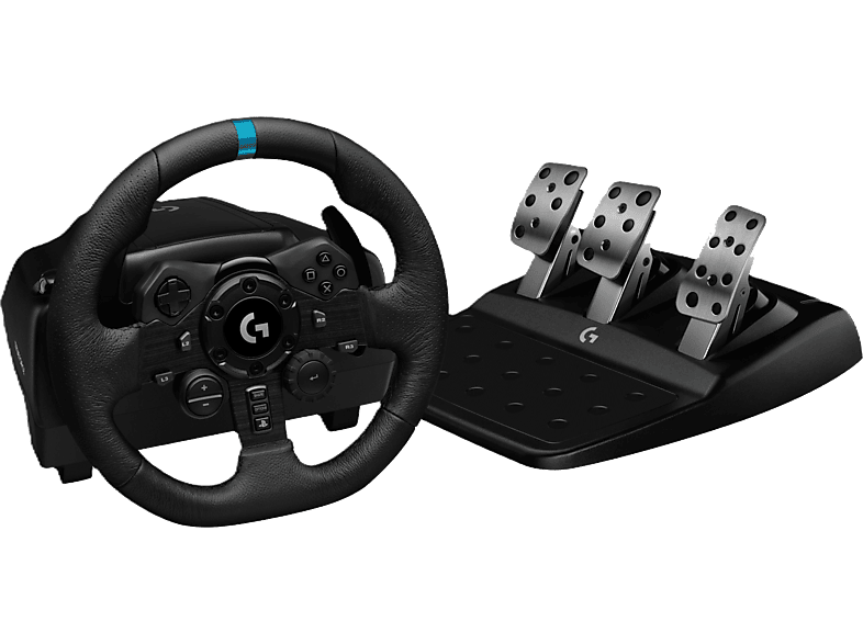 LOGITECH G G923 Trueforce Rennlenkrad + Pedale (PlayStation PS5 PS4, PC), Schwarz