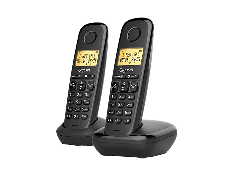 Telefon bezprzewodowy GIGASET Basic 100 DUO Czarny