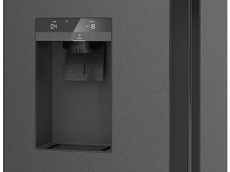 Siemens KF96DPXEA iQ700 Kühl- und Gefrierkombination, mehrtürig (574 l, E, 1830 mm hoch, No Frost (verminderte Eisbildung), Gebürsteter schwarzer Stahl AntiFingerprint)