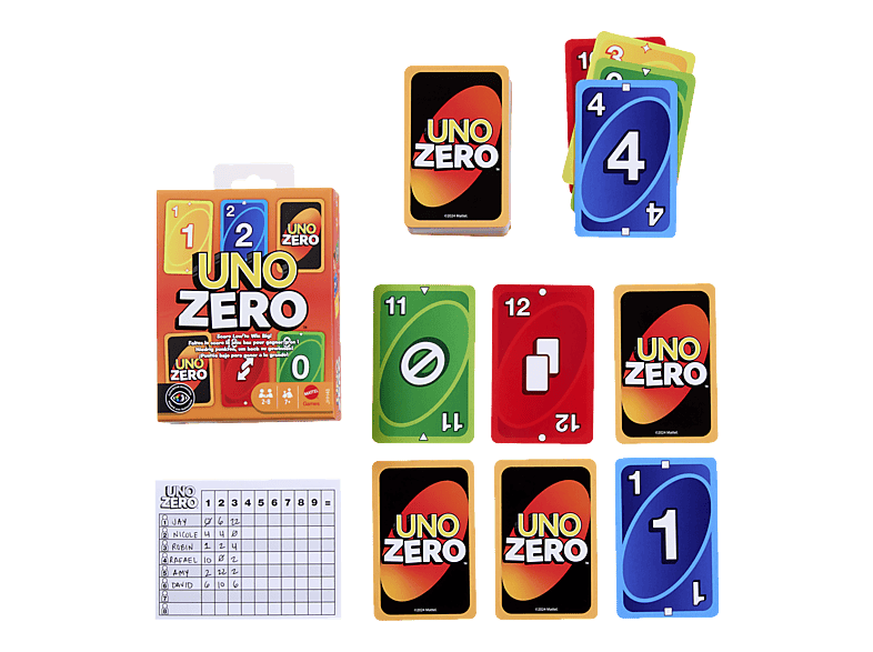Thumbnail - MATTEL GAMES JHH48 Uno Zero Kartenspiel Mehrfarbig