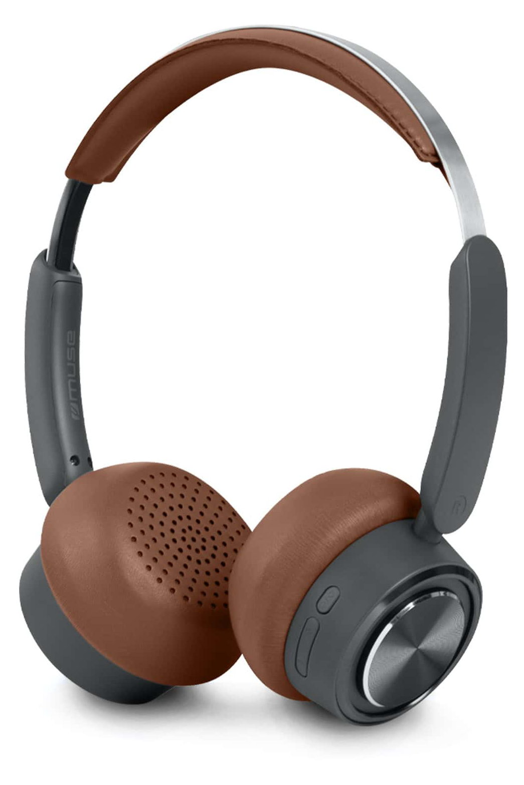 MUSE M-271 DB Bluetooth fejhallgató mikrofonnal, ENC, barna