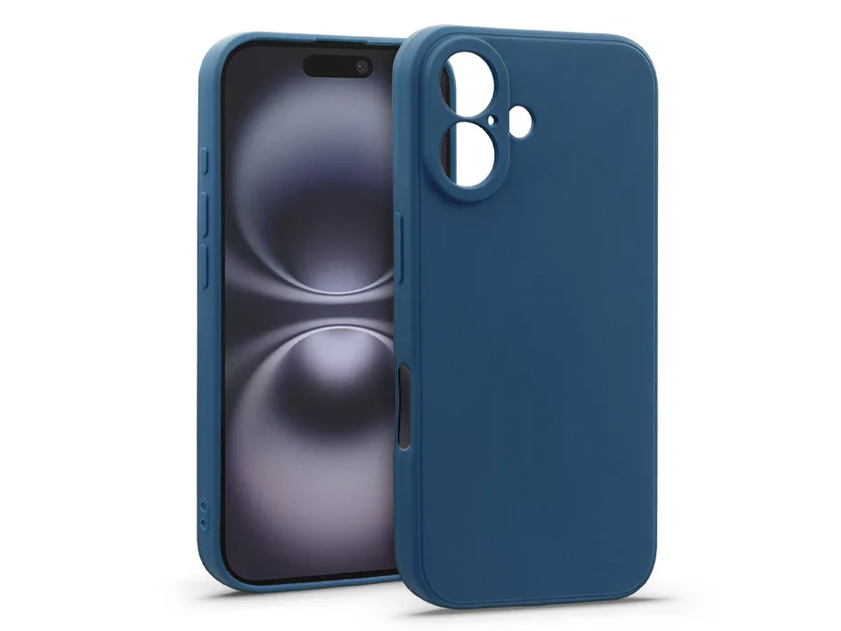 HAFFNER Apple iPhone 16 matt szilikon tok, kék (HF304927)
