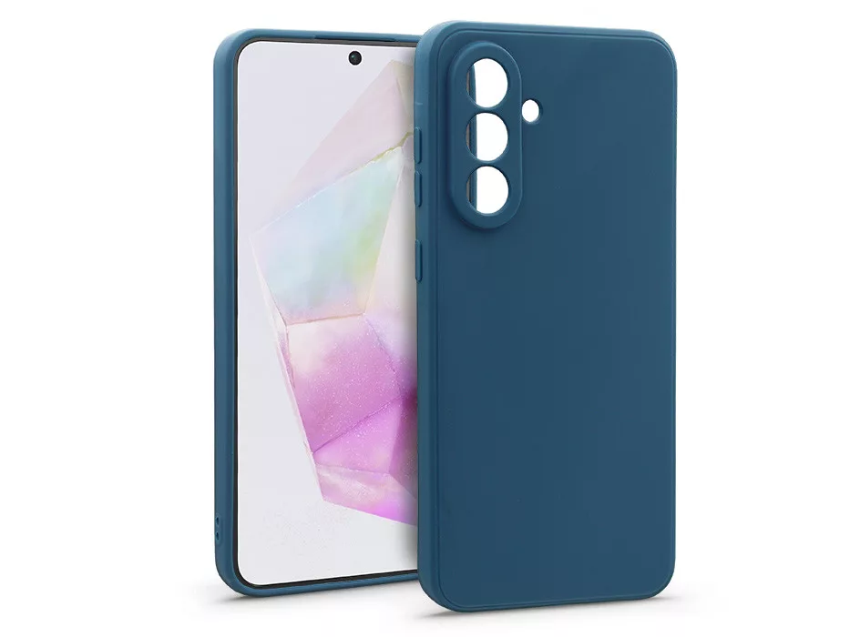 HAFFNER Samsung Galaxy A35 5G matt szilikon tok, kék (HF271533)