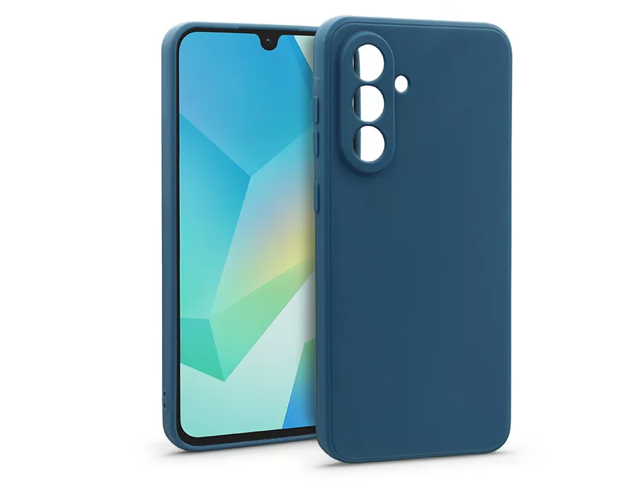 HAFFNER Samsung Galaxy A16 4G/A16 5G matt szilikon tok, kék (HF330278)