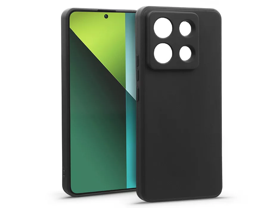 HAFFNER Xiaomi Redmi Note 13 Pro 5G matt szilikon tok, fekete (HF284137)