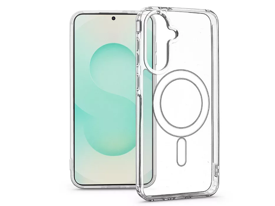 HAFFNER Samsung Galaxy S25+ MagSafe kompatibilis szilikon tok, átlátszó (HF337154)