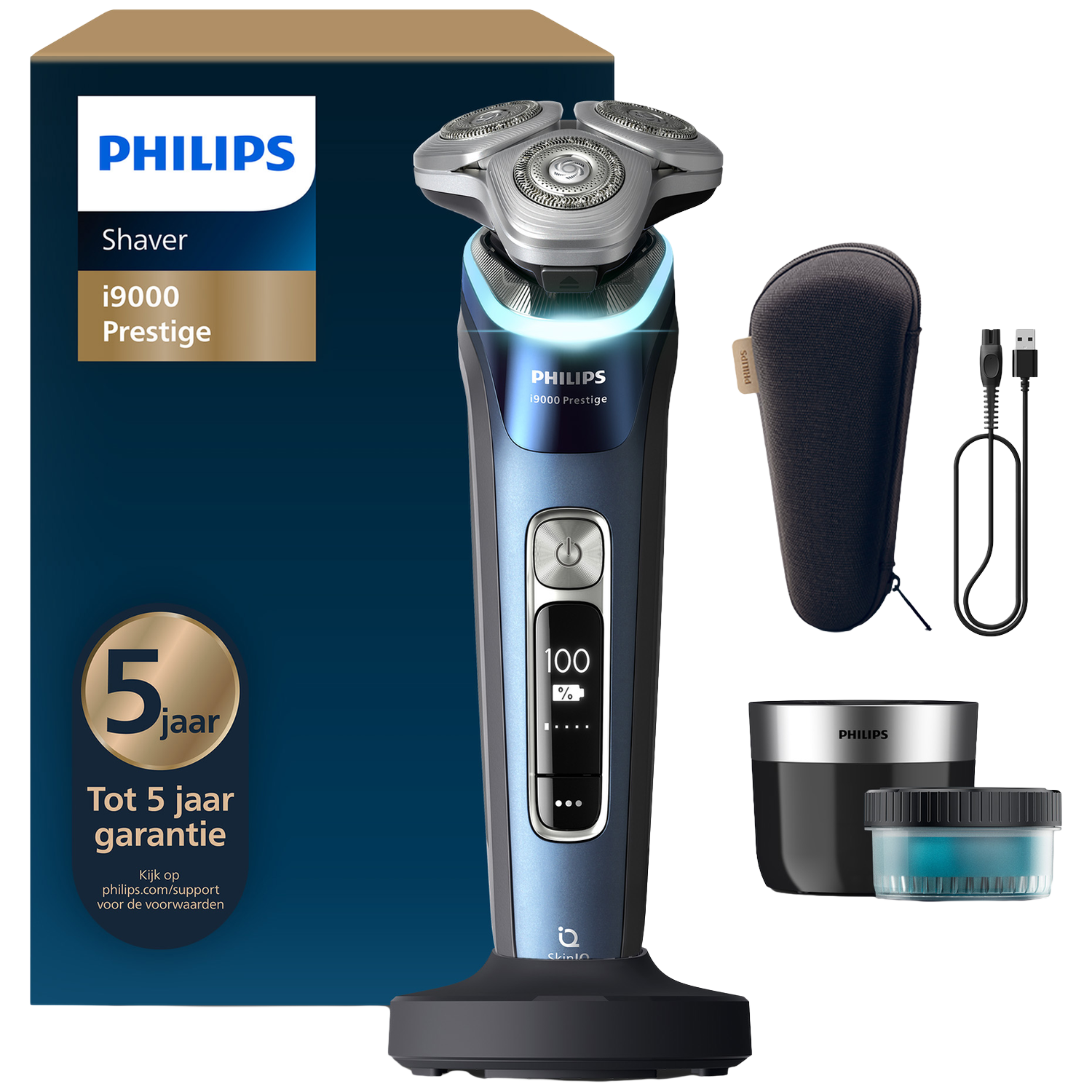 Philips Shaver I9000 Prestige Wet&dry Xp9201/30 Scheerapparaat Blauw
