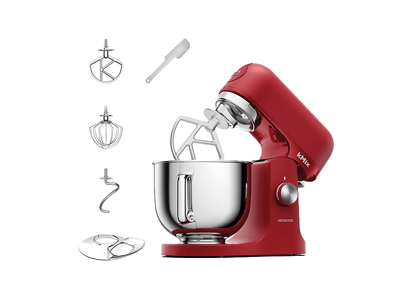 Kenwood Kmix Kmx751Ard Impastatrice Planetaria, 1000 W, capacità ciotola 5 l, Rosso