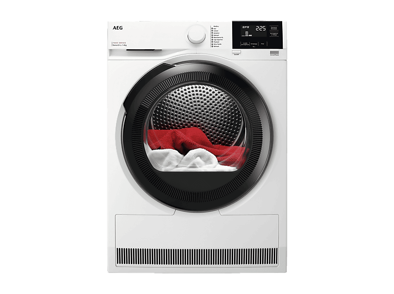 Asciugatrice AEG TR7HG8C, a pompa di calore, 8 kg, profondità 63,8 cm,  funzione refresh MixDry,  Eco, Stiro facile, Classe C
