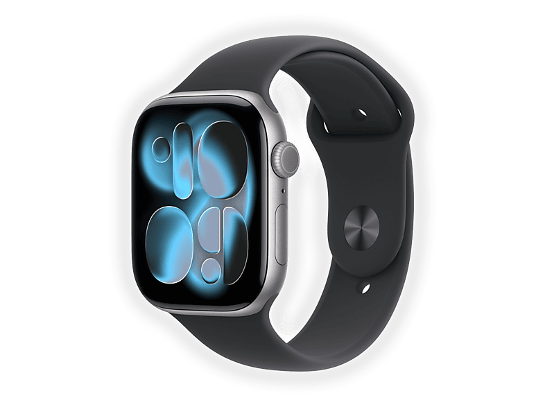 APPLE Watch Series 11 GPS, Cassa 46 mm in alluminio grigio siderale con Cinturino Sport nero - M/L