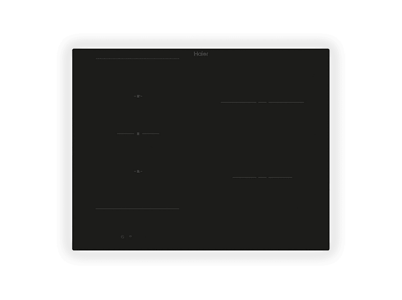 Haier Haifb54Cirs Piano Cottura, 4 zone di cottura, dimensioni: L 65 cm, P 51 Nero