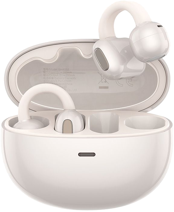 ZTE nubia LiveClip TWS vezeték nélküli fülhallgató mikrofonnal, fehér (123453901010)