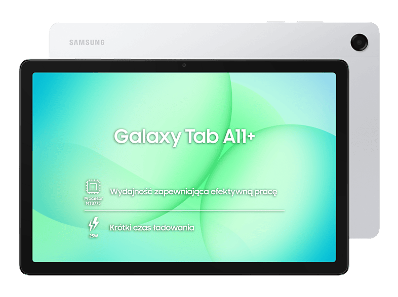 Samsung Galaxy Tab A11+ 11" 6/128GB Funkcje AI Wi-Fi Srebrny