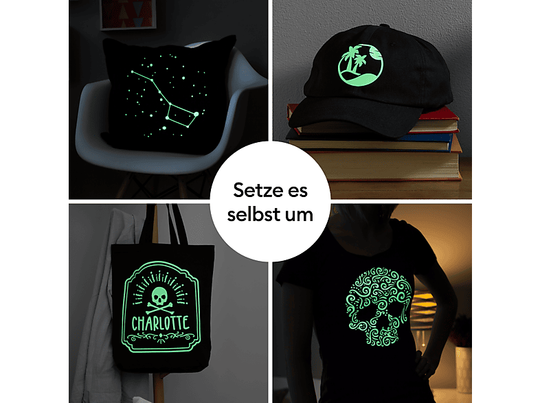 Thumbnail - CRICUT Glow in the Dark Iron-On, leuchtendes Gelb Wärmetransferfolie